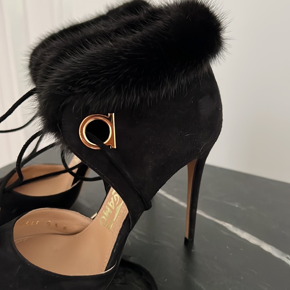 Salvatore Ferragamo suede heels